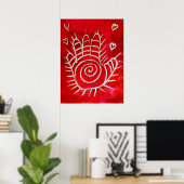 Hand von Fatima - Hände mit Liebe heilen Poster (Heimbüro)