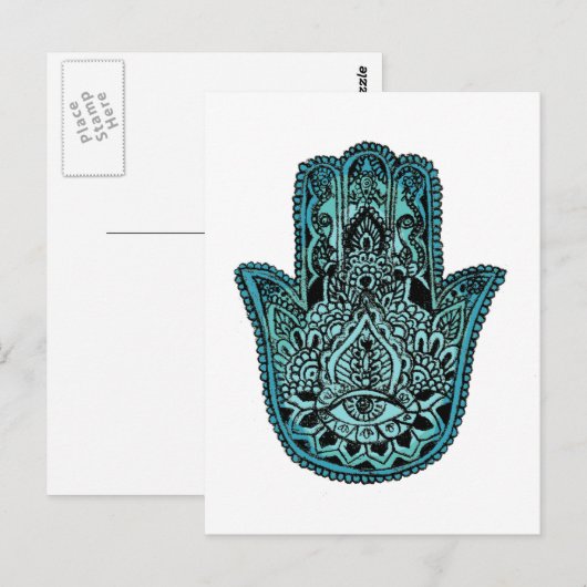 Hand von Fatima Postkarte (Vorne/Hinten)
