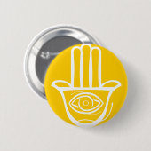 Hand von Miriam (Hamsa) Button (Vorne & Hinten)
