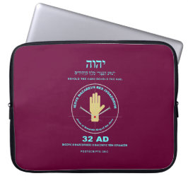 Hand von YHVH Laptopschutzhülle