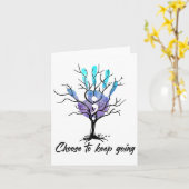 Hand wählen, um Selbstmordprävention Behalten Karte (Gelbe Blume)