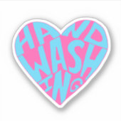 Hand waschen aufkleber (Vorderseite)