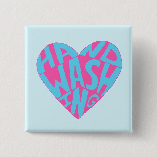 Hand waschen button (Vorderseite)