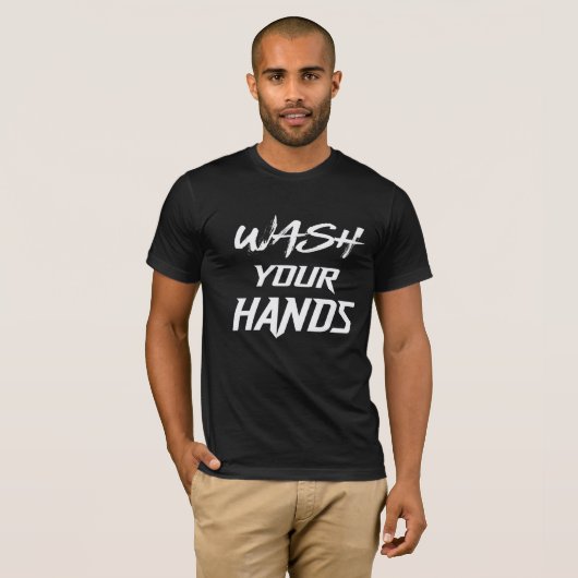 Hand waschen T-Shirt (Vorne ganz)