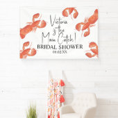 Hand Wasserfarb-Hummer-Hauptfang-Junggesellinnenab Banner (InSitu)