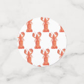 Hand Wasserfarbe Hummer Hauptfang Junggesellinnena Konfetti (Klein Vorderseite)