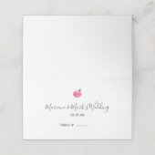 Hand Watercolor Weihnachtsgeschmack Platzkarte (Außenseite Aufgefaltet)