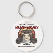 Hand-Wavey-Schlüsselanhänger Schlüsselanhänger (Vorderseite)