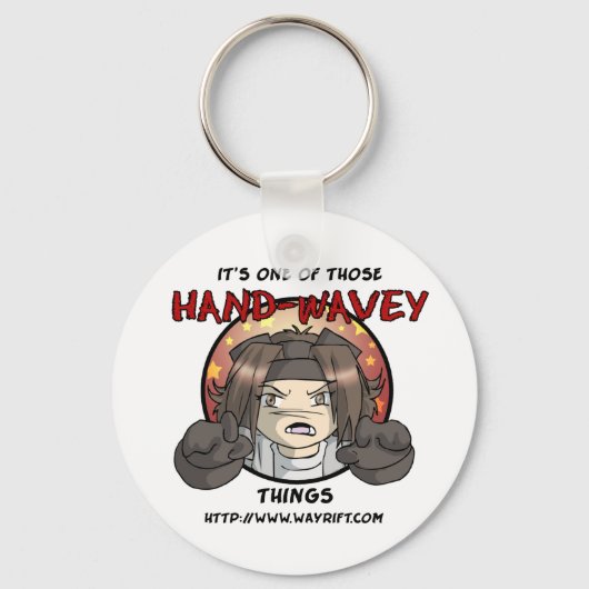 Hand-Wavey-Schlüsselanhänger Schlüsselanhänger (Vorderseite)