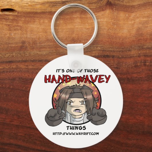 Hand-Wavey-Schlüsselanhänger Schlüsselanhänger (Vorderseite)