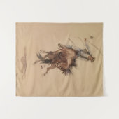 Hand-Whipping a Bronc von Edward Borein Wandteppich (Vorderseite (Horizontal))
