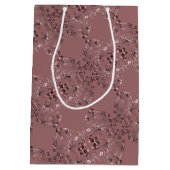 Hand Writed "Danke" Herzmuster Mittlere Geschenktüte (Rückseite)