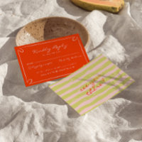 Hand Writes Pinstripes Whimsical Italienische Hoch