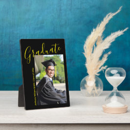 Hand Written Graduate Photo 5 x 7 Desktop Fotoplatte