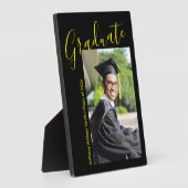 Hand Written Graduate Photo 5 x 7 Desktop Fotoplatte (Seite)