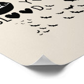 Hand written 'I Want to suck Your blood' Poster (Ecke)