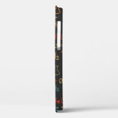 Hand zeichn Chemie auf schwarzem Hintergrund. Vint Case-Mate iPhone Hülle (Rückseite / Links)