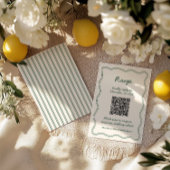 Hand Zeichn RSVP-Karte für das Retro-Green-Handwri RSVP Karte