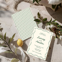 Hand Zeichne Vintage Grünhandschrift Hochzeit
