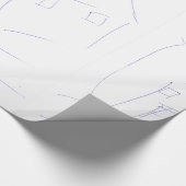 HAND ZEICHNEND HAUS GESCHENKPAPIER (Ecke)