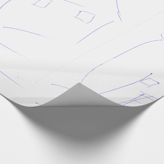 HAND ZEICHNEND HAUS GESCHENKPAPIER (Ecke)