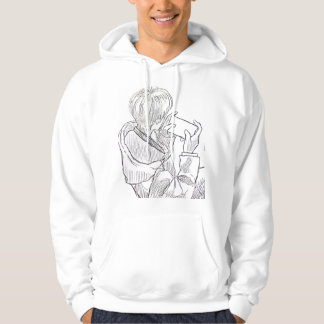 Hand zeichnend Kapuze Hoodie