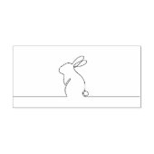 Hand zeichnend niedliches Kaninchen Gummistempel (Prägung)