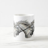 Hand zeichnend Pferd mit Brille Kaffeetasse (Mittel)