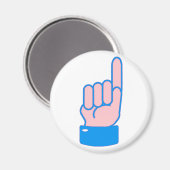 Hand Zeigefinger index finger Magnet (Vorderseite/Rückseite)