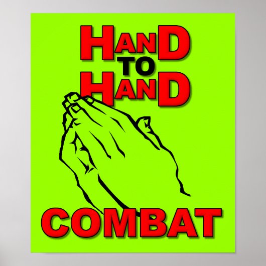 Hand zu Hand Gebet unterzeichnen Plakat Christlich (Vorne)