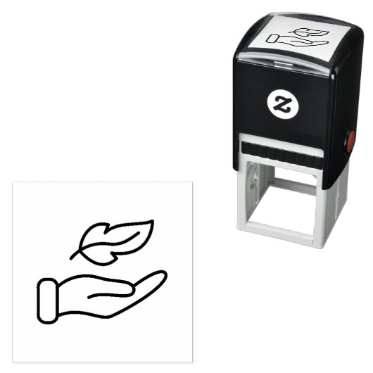 Handabfallfeder Permastempel (Beispiel)