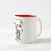 Handala (palästinensisches Kind) auf Tasse (VorderseiteRechts)