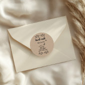 Handarbeit aus Ziegenmilch Runder Aufkleber