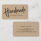 Handarbeit| Einfache Kraft - Textur Visitenkarte (Vorne/Hinten)