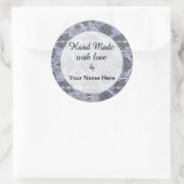 Handarbeit mit Liebe Aufkleber (Tasche)