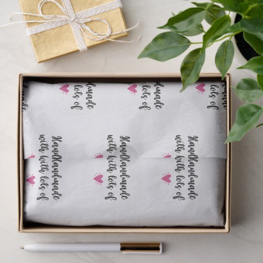 Handarbeit mit Liebe-Gewebepapier Seidenpapier (Geschenk)