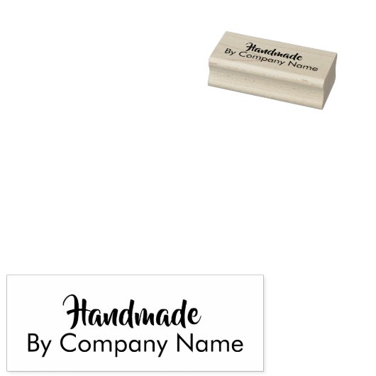 Handarbeit nach Firmennamen Gummistempel (Stempel)