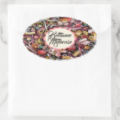 Handarbeit Nähsticker Ovaler Aufkleber (Tasche)