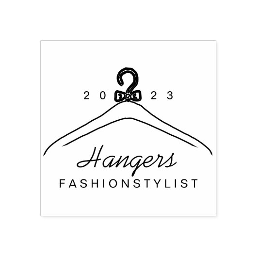 Handaufhänger für die Boutique von Bekleidung Gummistempel (Prägung)