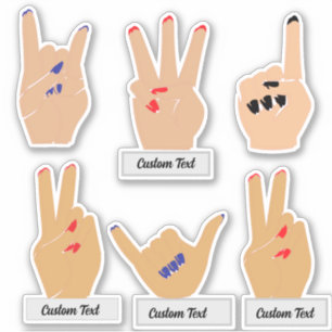 Handaufkleber, Fingeraufkleber Aufkleber