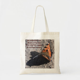 Handbag Alle Schmetterlinge Erholung Gedicht von L Tragetasche