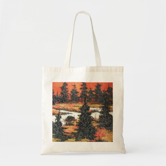 Handbag Ann Hayes Malerei Baum Delight Tragetasche (Vorne)