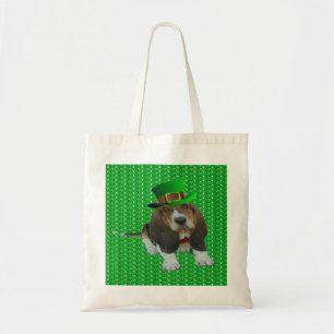 Handbag Basset Hound Happy St.Patrick's Day Tragetasche