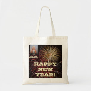 Handbag Basset Hound King Happy New Year Tragetasche