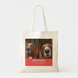 Handbag Basset Hounds Bleibe Zuhause Tragetasche