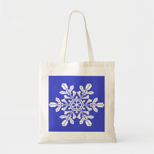 Handbag Blauer Schneefall Tragetasche (Vorne)