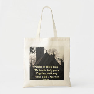 Handbag Gedicht zum Beten durch Ladee Basset Tragetasche