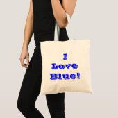 Handbag I Liebe Blau Tragetasche (Vorderseite (Produkt))