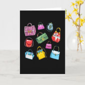 Handbags Collection Fashion Karte (Gelbe Blume)