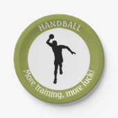 HANDBALER SPIELER PAPPTELLER (Vorderseite)